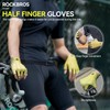 ROCKBROS Cycling Gloves Elastic Half Finger Gloves Non-Slip Breathable for