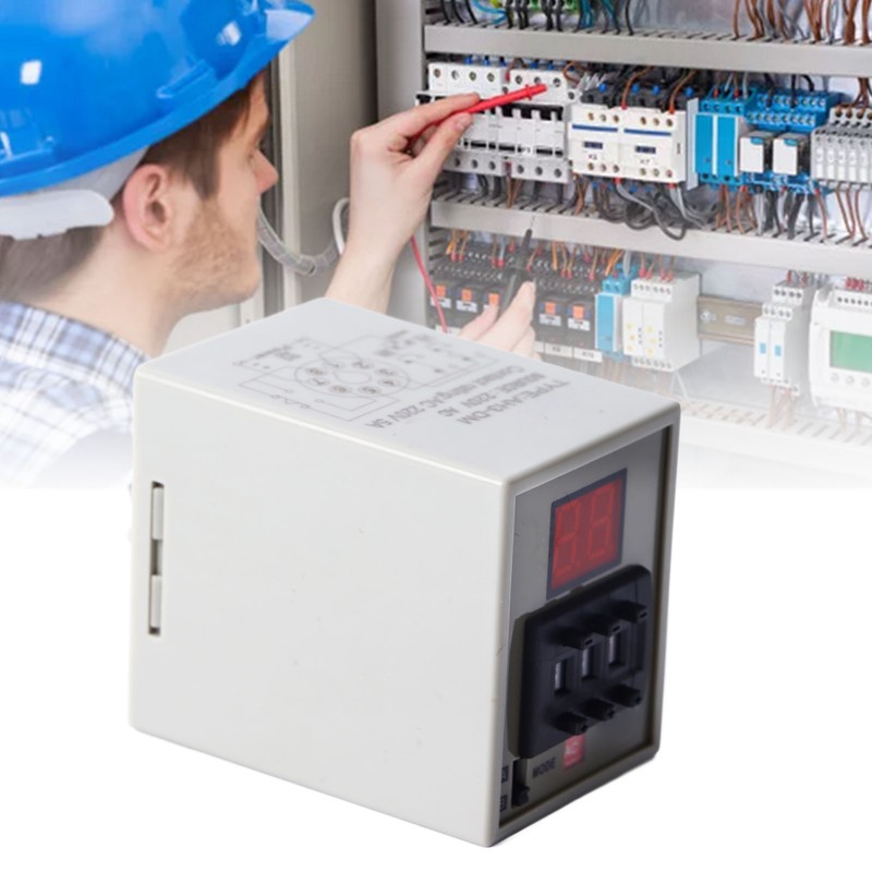 Delay Timer Relay Digital Display Stable Easy Controlled Delay Relay