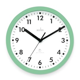 Acctim 74665 Nardo 20cm Radio Controlled Green Wall Clock