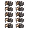 GOBEKOR 10 Pack Passage Door Knobs Keyless Interior Door Knobs