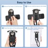 Stethoscope Holder Clip, PU Leather Stethoscope Hip Holder Lightweight Portable