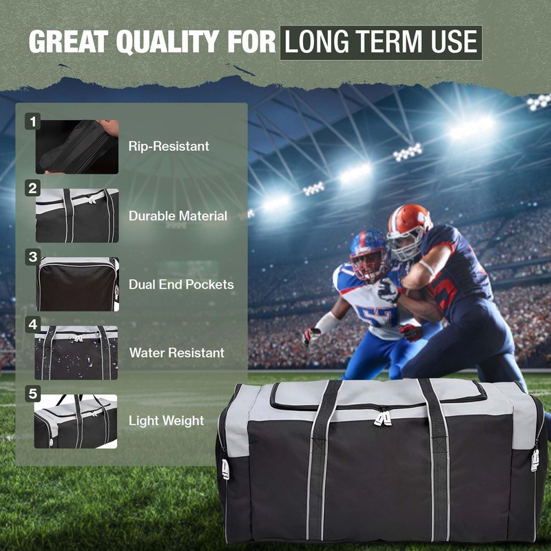 Jetstream Heavy Duty Hockey Bag | Multi Pocket Travel Duffel
