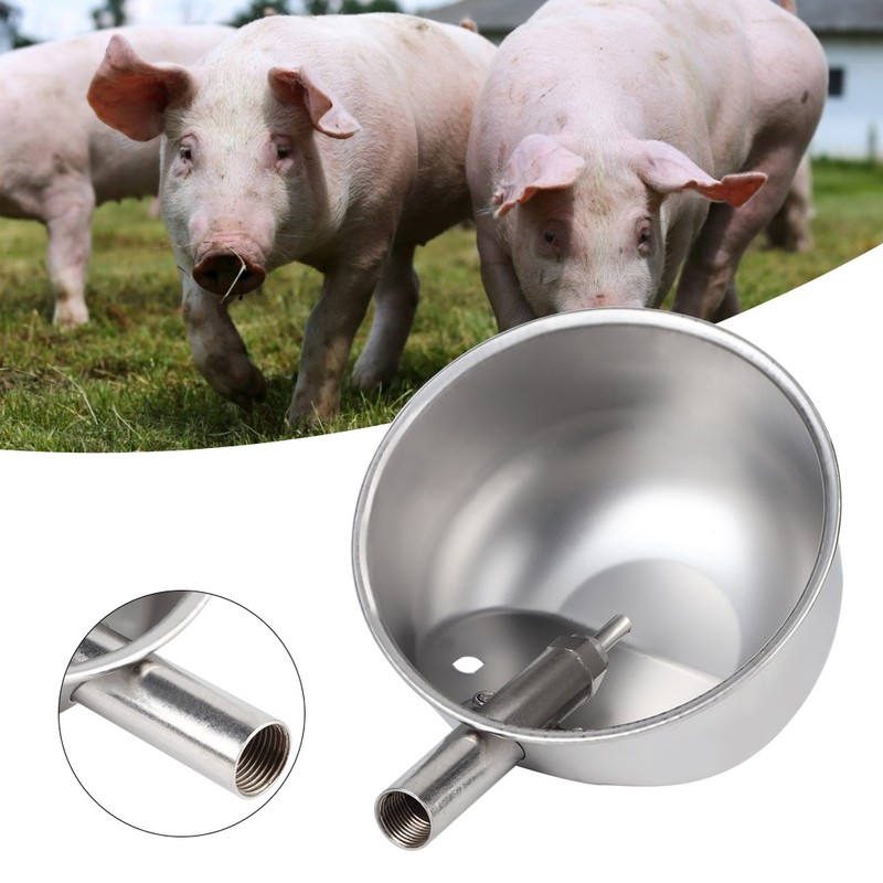 Round Stainless Steel Piglets Farm Livestock Pig Automatic Feeding Drinking