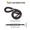 Reflective Dog Collar Padded Black Collar and Lead Set Polyester