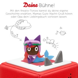 tonies Toniebox Creative Mermaid Audio Figure to Play Yourself, 90 Minutes Memory for Own Recordings, Music or Bedtime Stories, Suitable for Children Aged 3 Years and Up