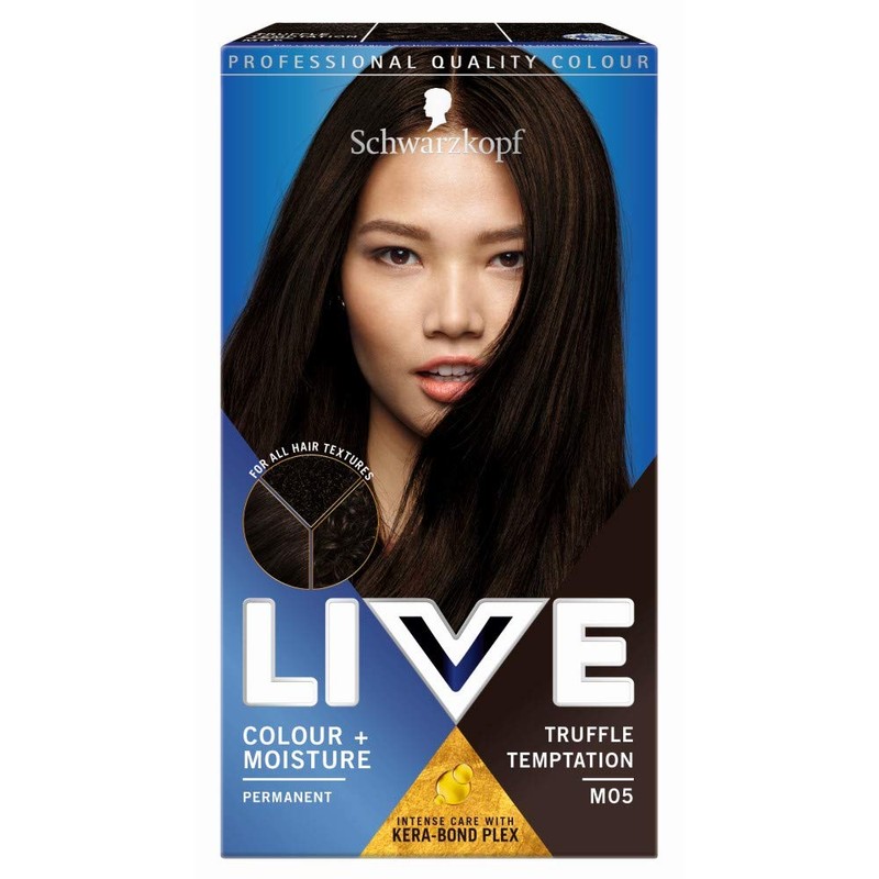 Schwarzkopf Live Colour + Moisture Brown Hair Dye, 3 Pack