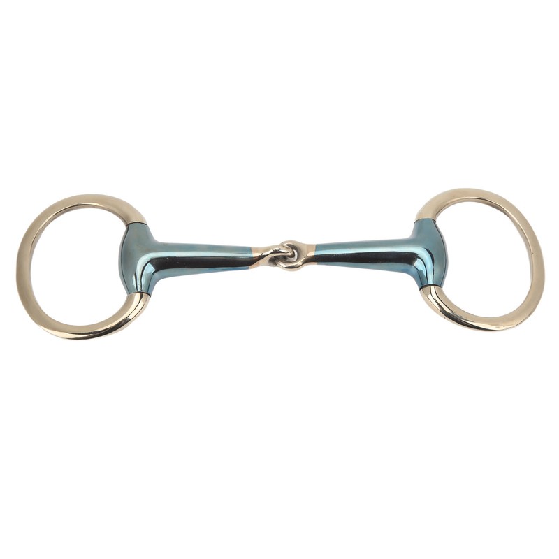 125mm Equine Mouth Snaffle Stainless Steel Electroplated Ring Bit Jointed