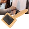 Macrame Comb, Bamboo Smoothly Curves Quick Brushing Dog Slicker Brush