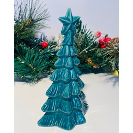 Mezzaluna Gifts 15 cm Dark Green Ceramic Christmas Tree Ornament