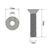 Countersunk Screw M8 x 10mm Stainless Steel V2A VA A2