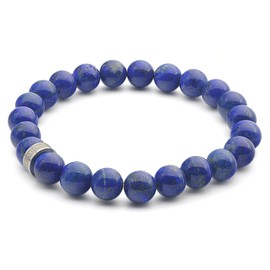 LAVISA Gemstone Bracelet - Genuine Natural Stone Beads | Crystals, Healing Stones | One Size Unisex, Gemstone