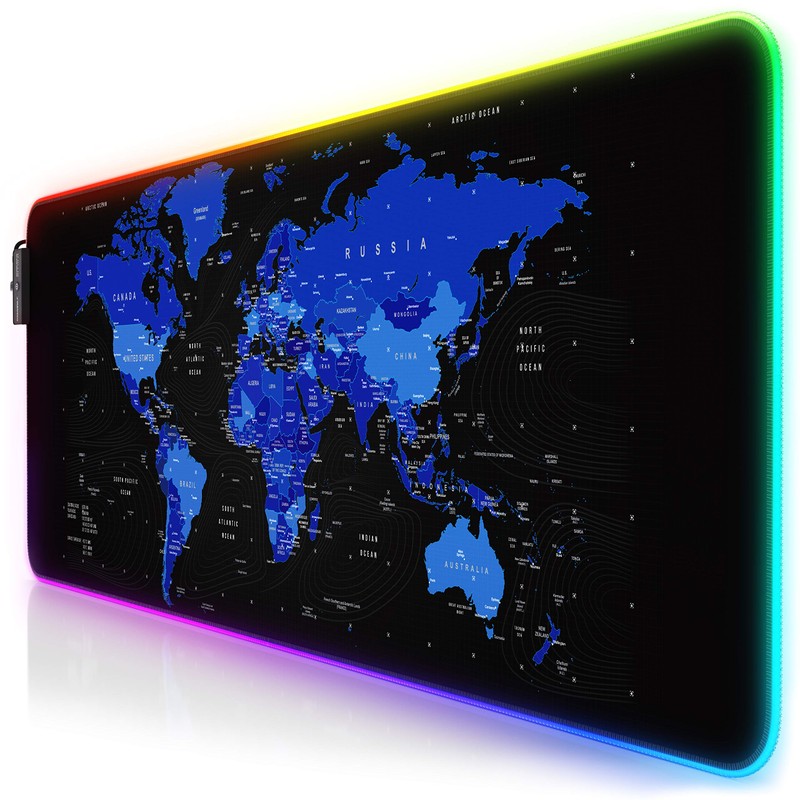 DE RGB Mouse Pads World Map