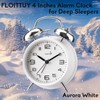 FLOITTUY (Loud Alarm for Deep Sleepers 4'' Twin Bell Alarm