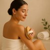 Cepillo corporal exfoliante natural – Mango de bambú y cerdas