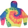 Colortone Tie Dye Pullover Hoodie for Women and Men, Neon