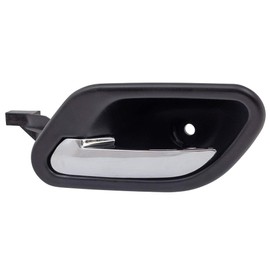 Brock Replacement Drivers Inside Interior Door Handle Chrome Lever w/Black Housing fits Front or Rear Compatible with 97-03 5 Series E39 95-98 7 Series E38 51 21 8 2260 49