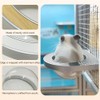 La La Pet®Chinchilla Wooden Capsule for Cage Shelve Transparent Hemispheric