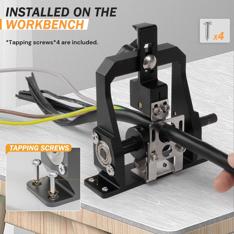 YehgoMade Adjustable Wire Stripper Machine，Professional Drill Powered Cable Stripping Tool,