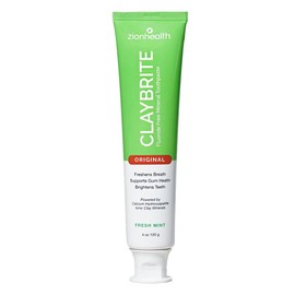 Zion Health ClayBrite Original Toothpaste - Fluoride-Free, Clay-Based, Protective Oral Aloe