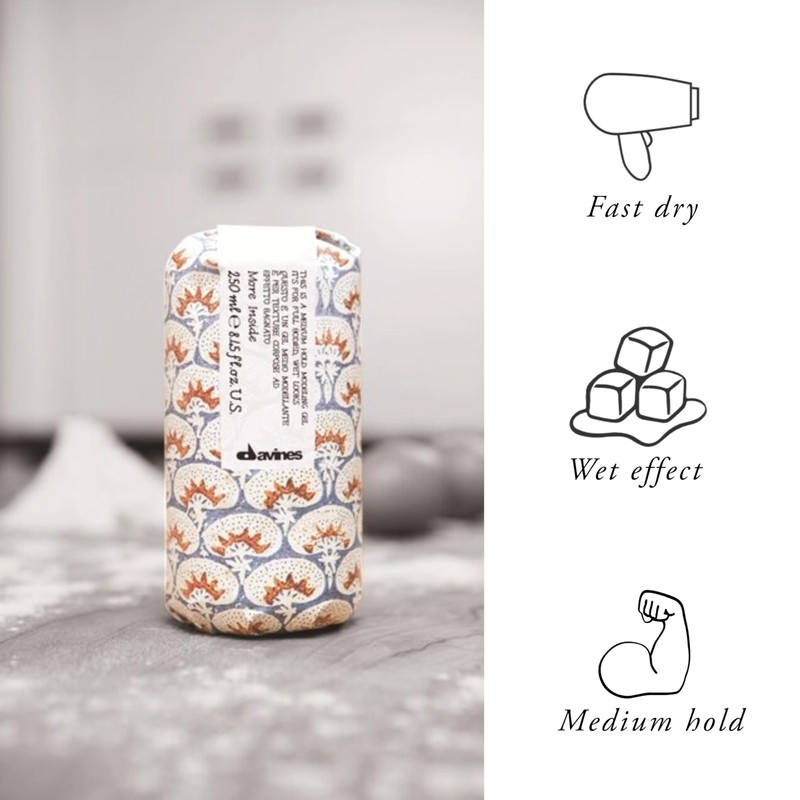 Davines This Is A Medium Hold Modeling Gel, For Structured
