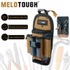 MELOTOUGH 7-Pocket Technician Pouch-Small Tool Belt Pouch with Belt Clip,Clip
