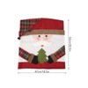 Xmas Dinner Chair Back Covers Easy To Install Soft Anti