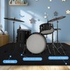 Drum Rug, Drum Mat 4X5.3FT Drum Carpet with Non-Slip Grip