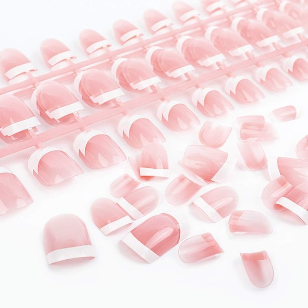Yokilly 240 Pieces Natural French Fake Nails,Acrylic False Nails Kit