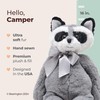 Bearington Camper Plush Raccoon Stuffed Animal, 16 inches - Weighted