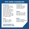 ZENTOP 18 Inch Chainsaw Chain, 325" Pitch, 050" Gauge, 72