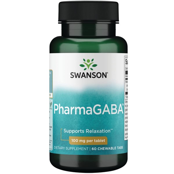 Swanson Amino Acid Pharmagaba 100 Milligrams 60 Chwbls