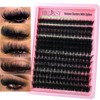 Thick Lash Clusters 300D Extra Volume With Spikes,14-22mm Dramatic Mega