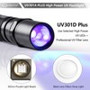LIGHTFE Blacklight 395nm UV Flashlight UV301A-Plus with SSC UV LED,