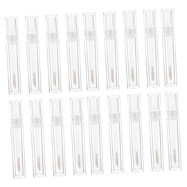 FOMIYES 20pcs Lip Gloss Empty Bottle Mini Lip Balm Makeup Travel Containers Lotion Container Lip Gloss Applicator Lip Balm Bottles Lipstick Refillable Containers Transparent Plastic
