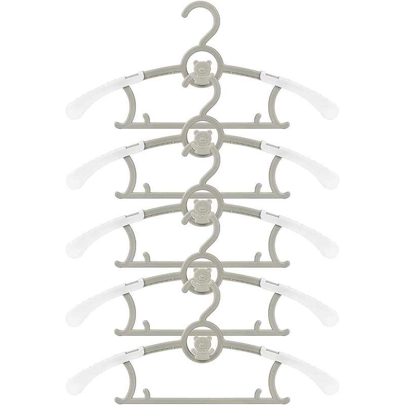 Spesh Pack of 20 Children's Clothes Hangers, 28-36 cm, Adjustable