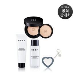 Hera 헤라기획 블랙 쿠션 파운데이션 듀오 SPF34/PA++ (본품15g+리필15g) Hera Project Black Cushion Foundation Duo SPF34/PA++ (Main Product 15g + Refill 15g)