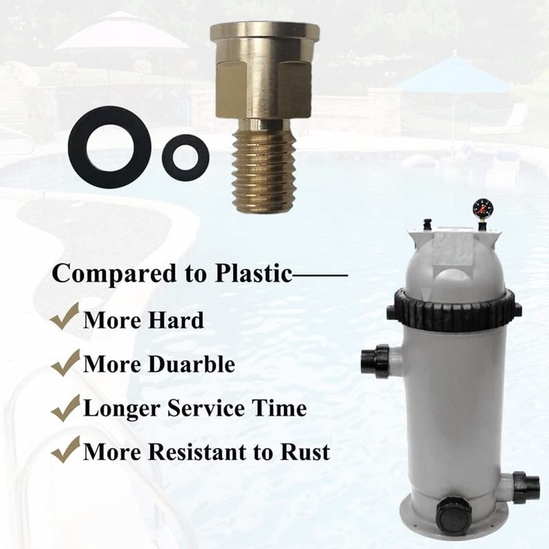R0557100 Brass Pressure Gauge Adapter with O-Ring, Fits CS/CJ Series