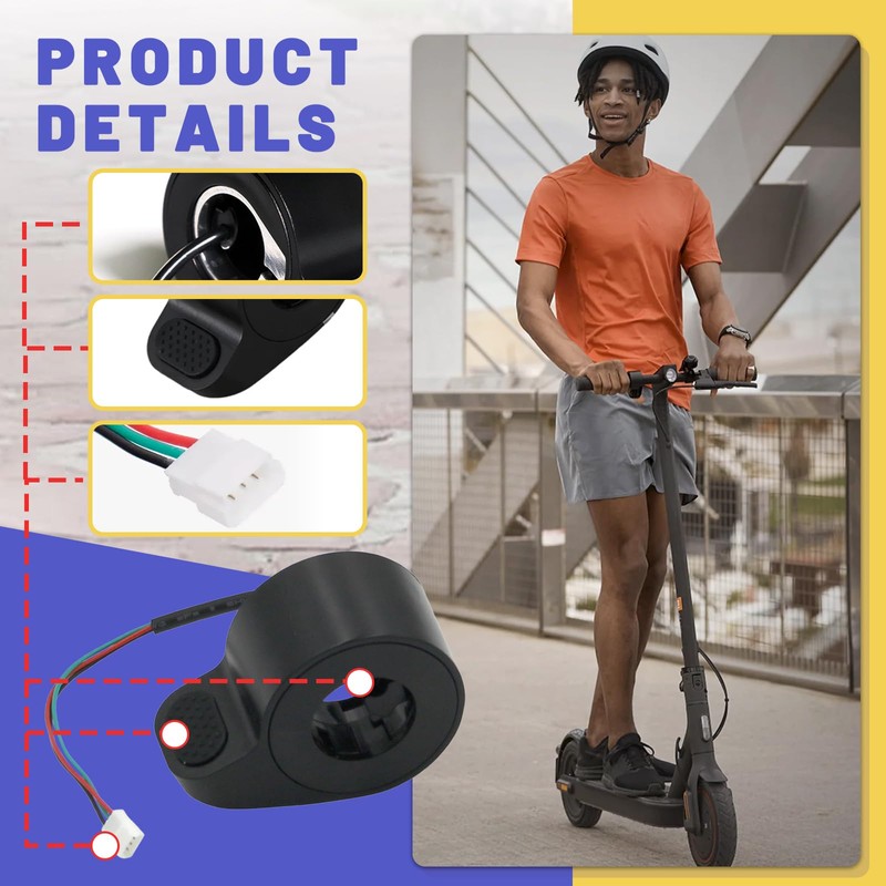 HAVANSIDY Universal Electric Scooter Thumb Throttle Compatible with Gotrax GXL