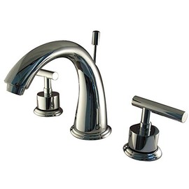 Kingston Brass KS2961CML Concord 8-Inch Widespread Lavatory Faucet with Brass Pop-Up, Polished Chrome