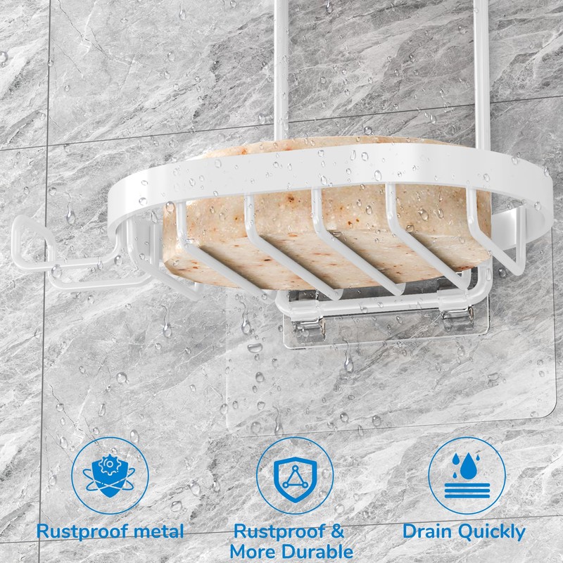 MASADI 2 Tier Soap Dish Holder, Soap Bar Holder with