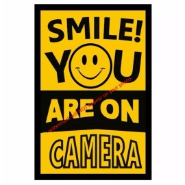 Unbranded SMILE! You Are On Camera Sign PHOTO Funny Security Video CCTV Sign 4x6 Pic