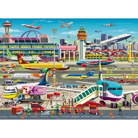Ravensburger Airport Central 150 Piece XXL Jigsaw Puzzle for Kids New Toy Gift