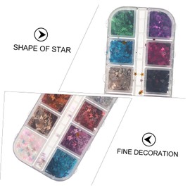 Healeved Glitter Sequins for Eye Makeup Nail Art Compartment Geometric Design for Parties Cosmetic Decorations