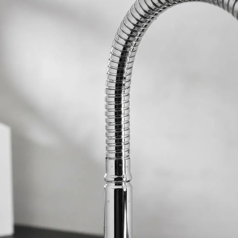 Llave MEZCLADORA GEENARY Para Mesa CROMADA Cuello Flexible Cocina