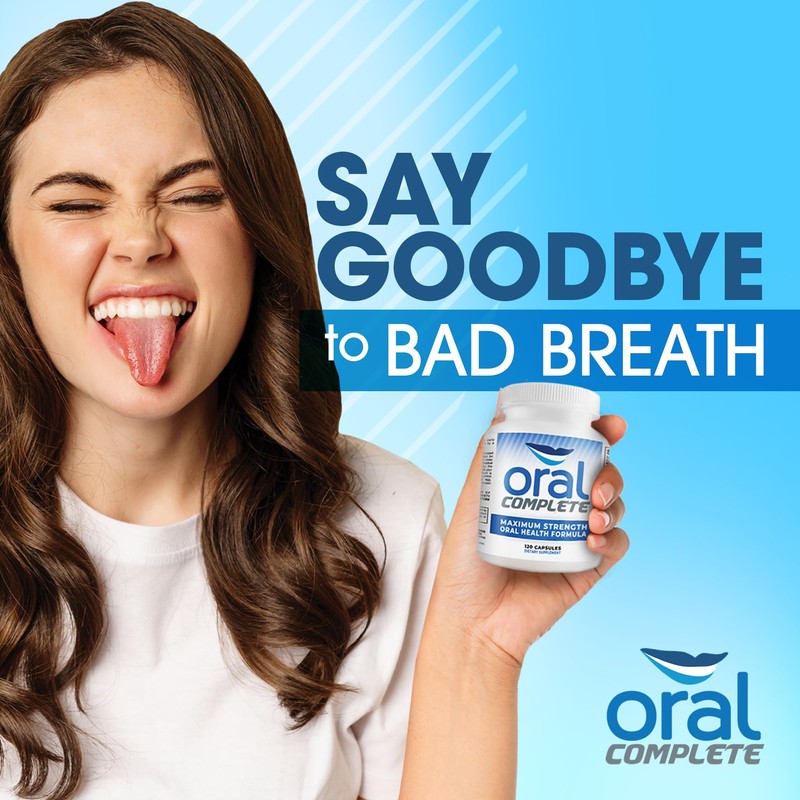 Oral Complete 11-in-1 Dental Probiotics, Bad Breath Treatment Halitosis Tonsil