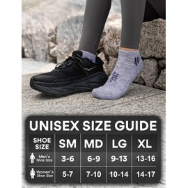 Juclise Alpaca Wool Ankle Socks, Cushioned Hiking Socks for Work & Outdoors, Moisture Wicking, Anti-Blister, Arch Support, Breathable, Merino Blend, Light Compression, Midweight(M, Lilac Heather)