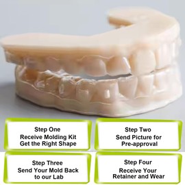 Custom Clear Retainer, Dental Retainer for Adults & Teens, Slim, Comfortable, Durable, Daily or Overnight Wear (Single, Upper or Lower)