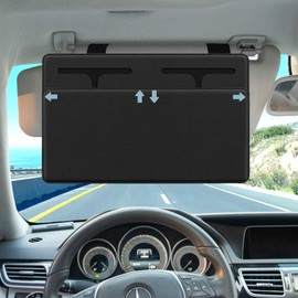 NAZZO Sun Visor Extender for Car, Visor Sunshade Sun Blocker for Driver or Front Seat Passenger, Removable Extender, Safe Driving, Universal for Car, SUV, Black