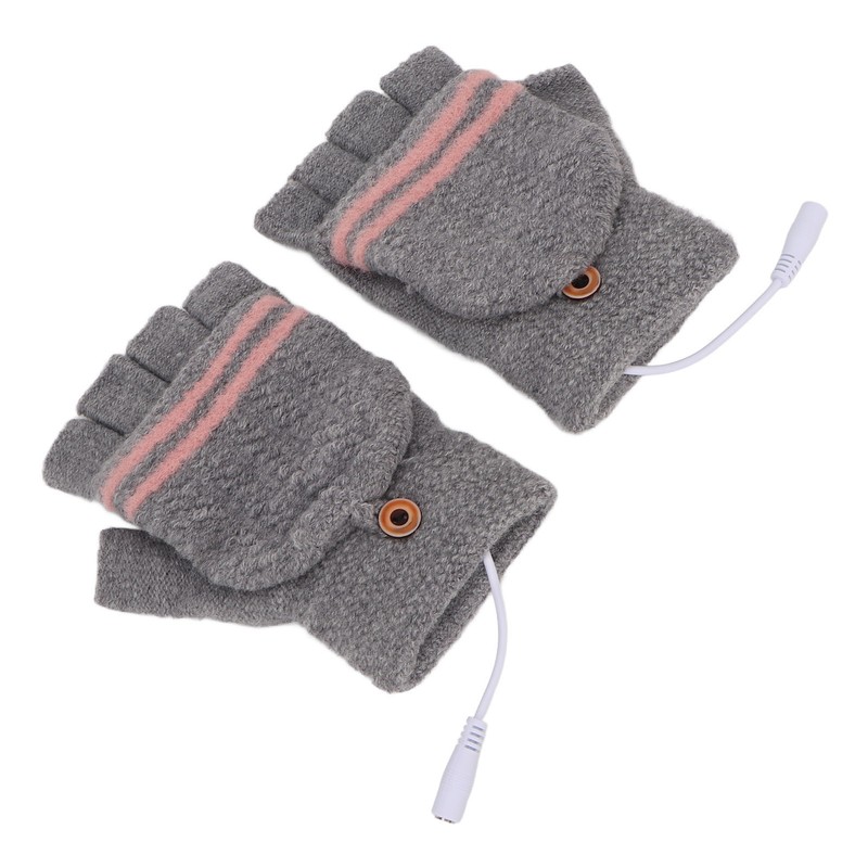 Heated Mitten Gloves Double Sided Heating Promote Blood Circulation USB