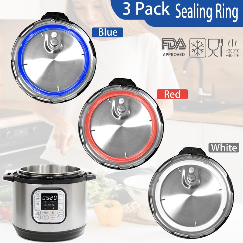 3 Pack Sealing Ring 6 Qt for Instant Pot Sealing